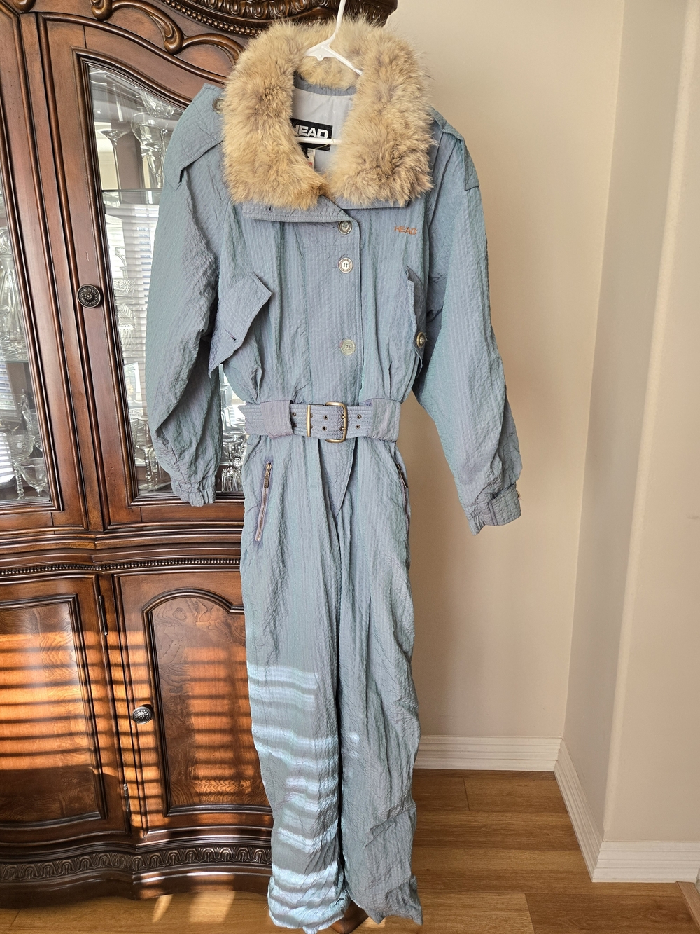 Vintage HEAD Women's Snowsuit with Faux Fur Collar